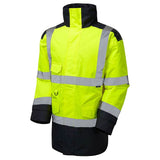 Leo Tawstock ISO 20471 Class 3 Anorak Jacket A01 - Yellow Navy - Customisable Jacket