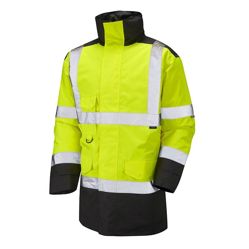 Leo Tawstock ISO 20471 Class 3 Anorak Jacket A01 - Yellow Black - Customisable Jacket
