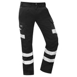 Leo Ilfracombe Cargo Trouser Non ISO 20471 CT02 - Black - Customisable Trousers