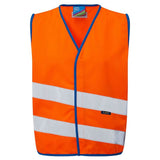 Leo Neonstars EN 1150 Childrens Waistcoat CW01 - Orange - Customisable Hi-Vis Vest
