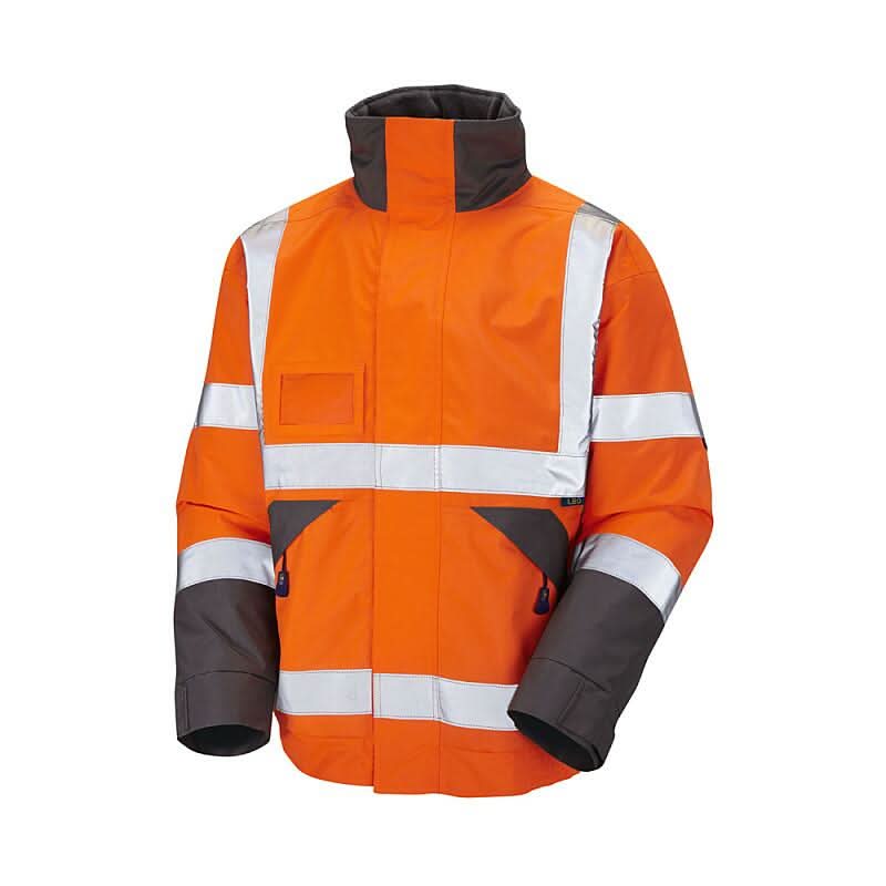 Leo Bickington ISO 20471 Class 3 Superior Bomber Jacket J02 - Orange - Customisable Jacket