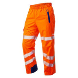 Leo Lundy ISO 20471 Class 2 High Performance Waterproof Overtrouser L20 - Orange - Customisable Trousers