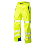 Leo Lundy ISO 20471 Class 2 High Performance Waterproof Overtrouser L20 - Yellow - Customisable Trousers