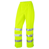 Leo Hannaford ISO 20471 Class 2 Breathable Womens Overtrouser LL02 - Yellow - Customisable Trousers