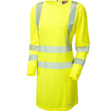 Leo Lily ISO 20471 Class 3 Womens Coolviz Ultra Long Sleeve Modesty Tunic MT01 - Yellow - Customisable Tunic