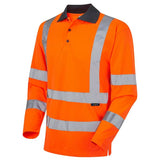 Leo Woolsery ISO 20471 Class 3 Coolviz EcoVizRP Sleeved Polo Shirt P06 - Orange - Customisable Polos