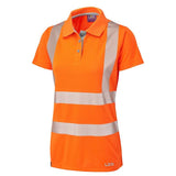 Leo Pippacott ISO 20471 Class 2 Coolviz Ultra Womens Polo Shirt PL03 - Orange - Customisable Polos