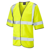 Leo Gorwell ISO 20471 Class 3 Half Sleeve Waistcoat S02 - Yellow - Customisable Hi-Vis Vest