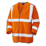 Leo Forches ISO 20471 Class 3 34 Sleeve Waistcoat S03 - Orange - Customisable Hi-Vis Vest