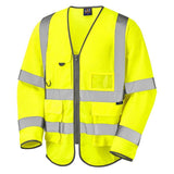 Leo Wrafton ISO 20471 Class 3 Sleeved Superior Waistcoat S12 - Yellow - Customisable Hi-Vis Vest