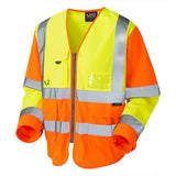 Leo Wrafton ISO 20471 Class 3 Sleeved Superior Waistcoat S12 - Yellow Orange - Customisable Hi-Vis Vest