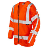 Leo Merton ISO 20471 Class 3 LFS Sleeved Waistcoat S15 - Orange - Customisable Hi-Vis Vest