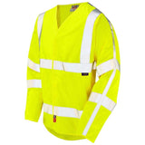 Leo Meshaw ISO 20471 Class 3 LFS Anti Static Sleeved Waistcoat S17 - Yellow - Customisable Hi-Vis Vest