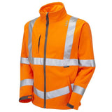 Leo Buckland ISO 20471 Class 3 Softshell Jacket SJ01 - Orange - Customisable Softshell Jacket