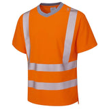 Leo Larkstone ISO 20471 Class 2 Coolviz Plus T Shirt T03 - Orange - Customisable Hi-Vis T-Shirts