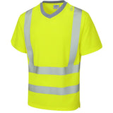 Leo Larkstone ISO 20471 Class 2 Coolviz Plus T Shirt T03 - Yellow - Customisable Hi-Vis T-Shirts
