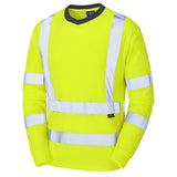 Leo RIVERTON ISO 20471 Class 3 Comfort EcoViz PB Sleeved T Shirt T05 - Yellow - Customisable Hi-Vis T-Shirts