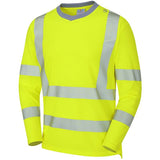 Leo Capstone ISO 20471 Class 3 Coolviz Plus Sleeved T Shirt T08 - Yellow - Customisable Hi-Vis T-Shirts