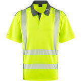 EcoViz COOLMAX High Performance Polo Shirt Trimstone P12 - HV YELLOW - Customisable Hi-Vis Polo Shirts