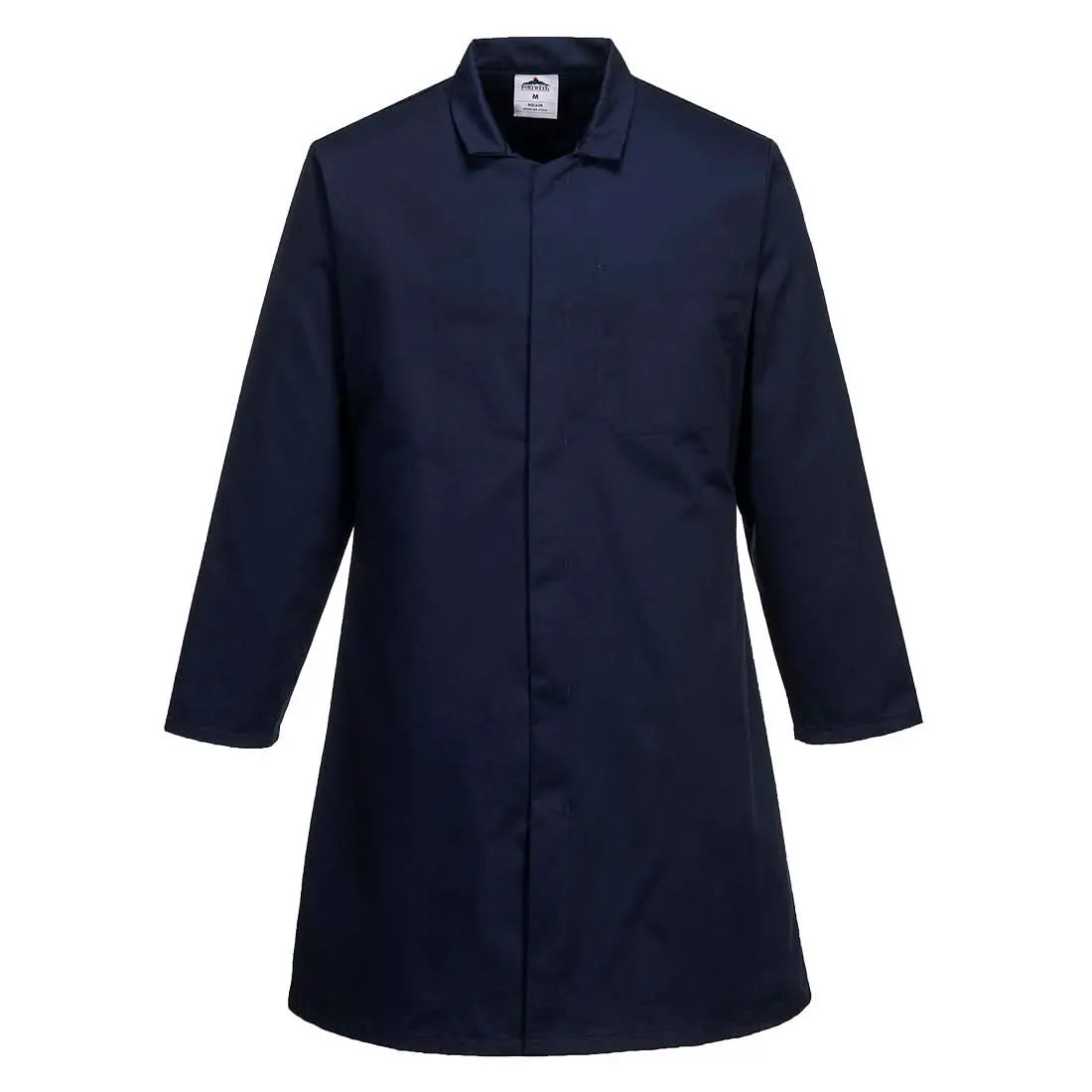 Portwest Food Industry MenS 1 Pocket Coat 2202 - Navy - Customisable Jacket
