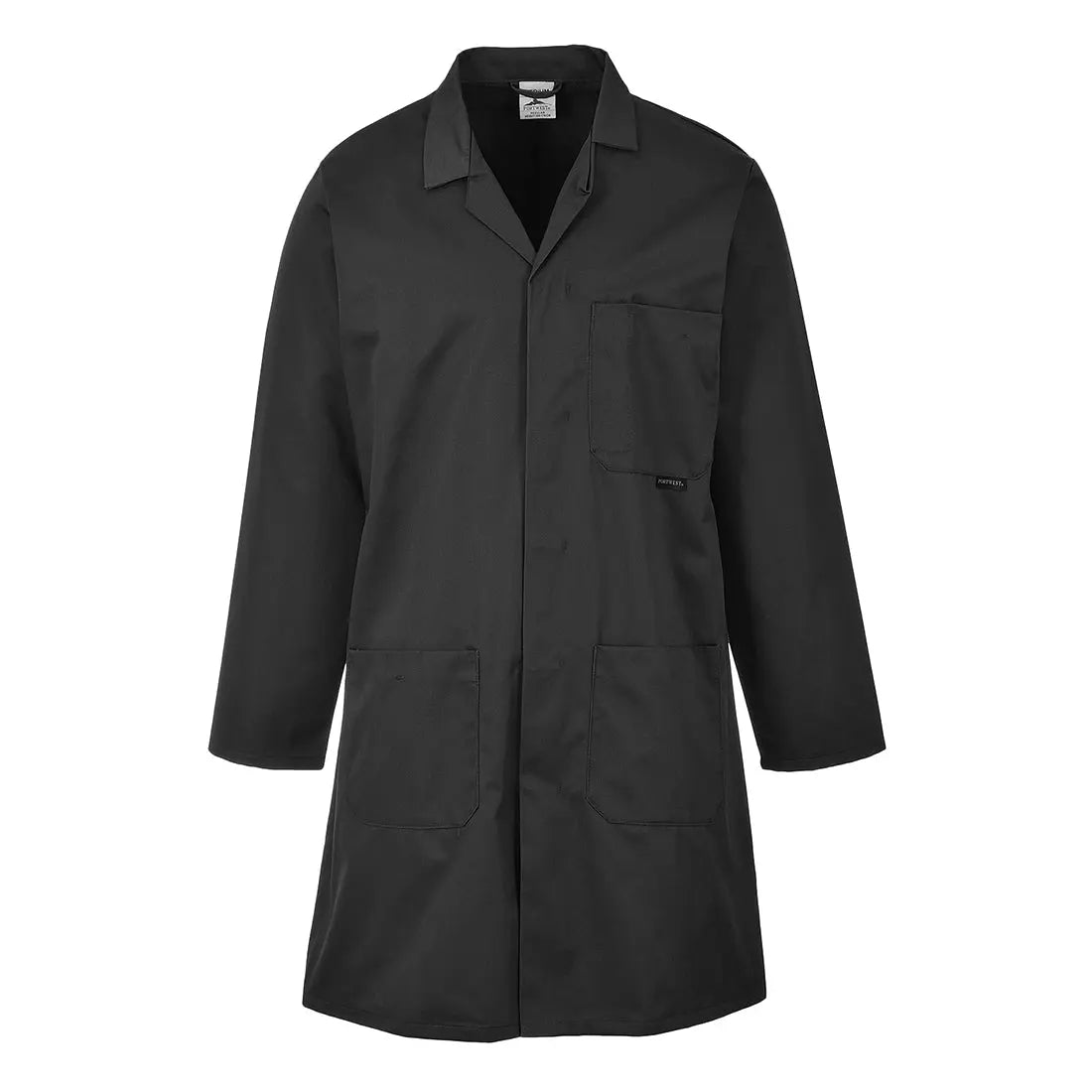 Portwest Standard Coat 2852 - Black - Customisable Jacket