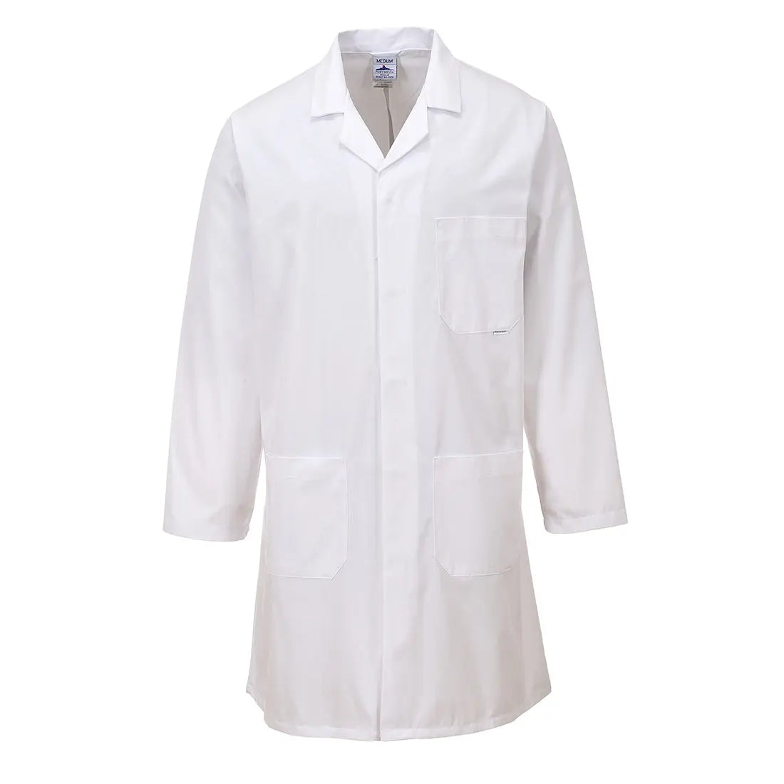 Portwest Standard Coat 2852 - White - Customisable Jacket