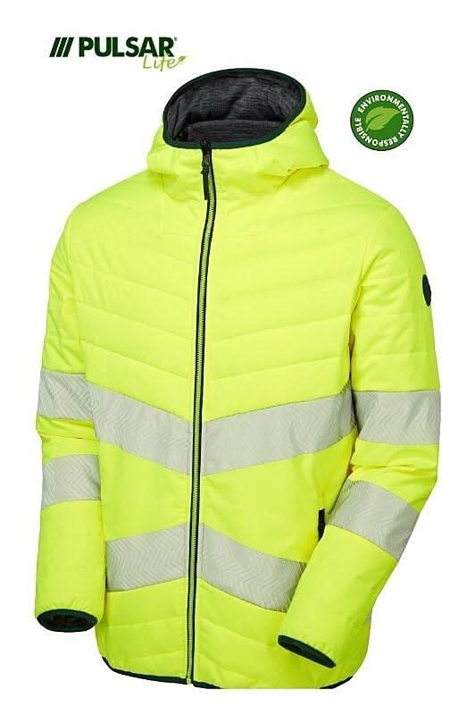 Pulsar LIFE GRS Mens Reversible Puffer Jacket LFE912 - Yellow - Customisable Jacket