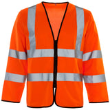 Supertouch - Hi Vis Long Sleeved Vest - Zip - H101 |  Supertouch