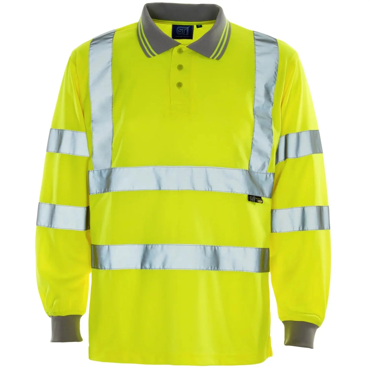 Supertouch - Hi Vis Long Sleeve Bird Eye Polo Shirt - H103 |  Supertouch