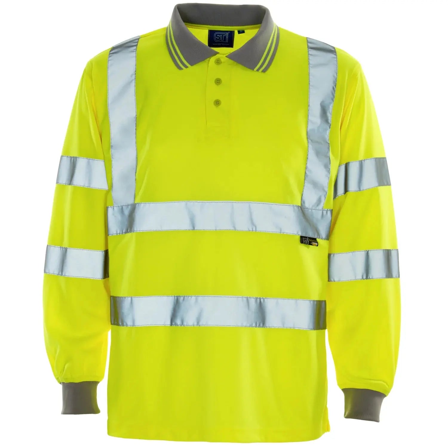 Supertouch - Hi Vis Long Sleeve Bird Eye Polo Shirt - H103 |  Supertouch