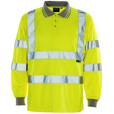 Supertouch - Hi Vis Long Sleeve Bird Eye Polo Shirt - H103 - - Customisable Shirt