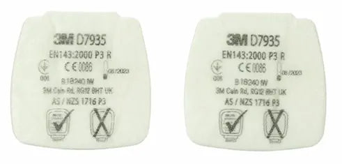 3m M D Secure Click P R Particulate Filter 3 Md7935 - White 482X250X215MM - Customisable Respiratory Protection