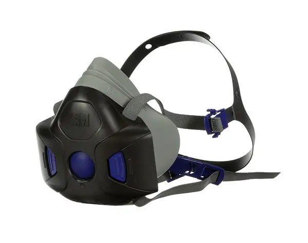 3m M Hf Secure Click Half Mask Medium 3 Mhf802 - Black MEDIUM - Customisable Respiratory Protection