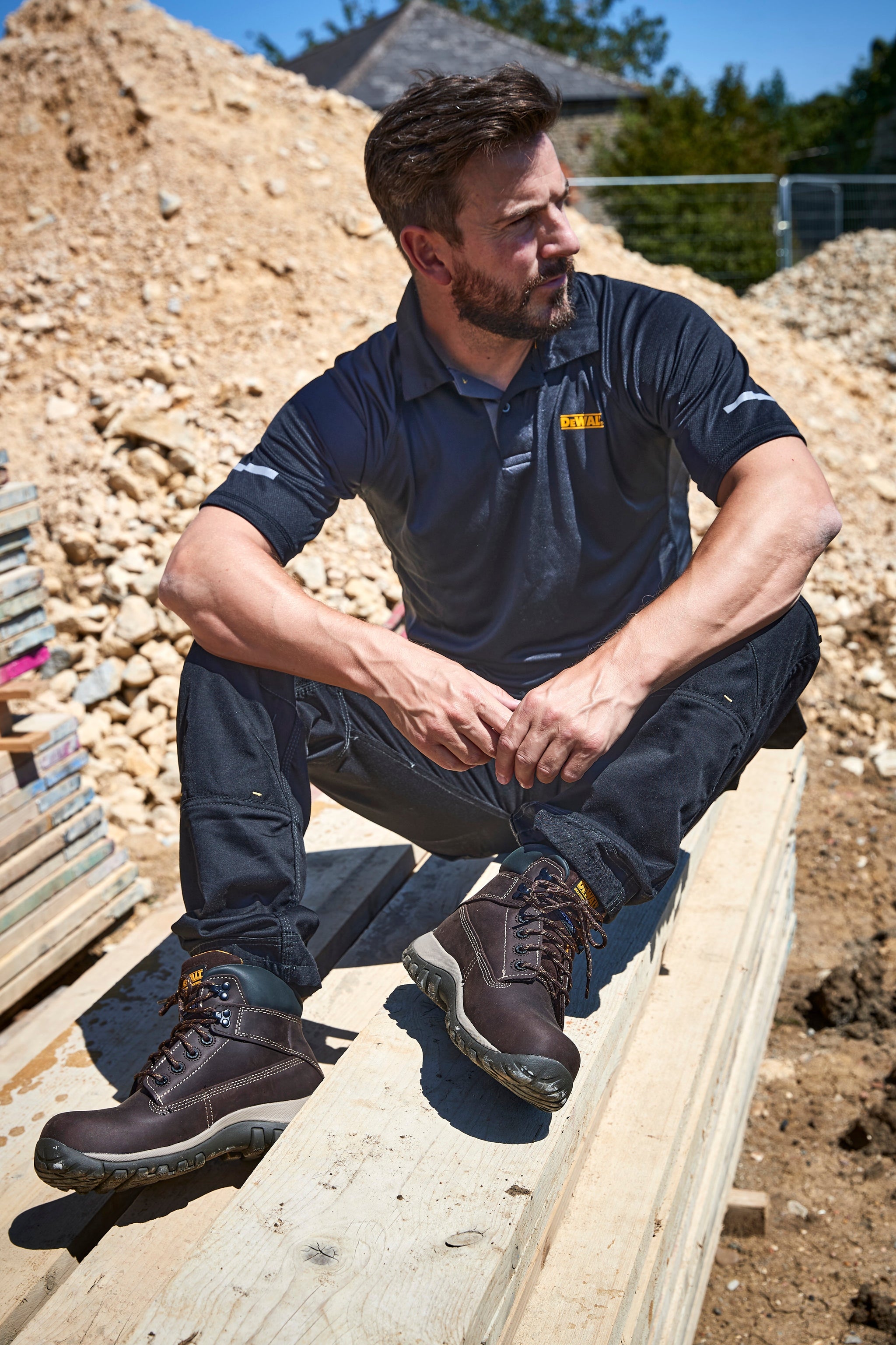 DeWalt Hammer Non-Metallic Safety Boot Brown - - Customisable Footwear