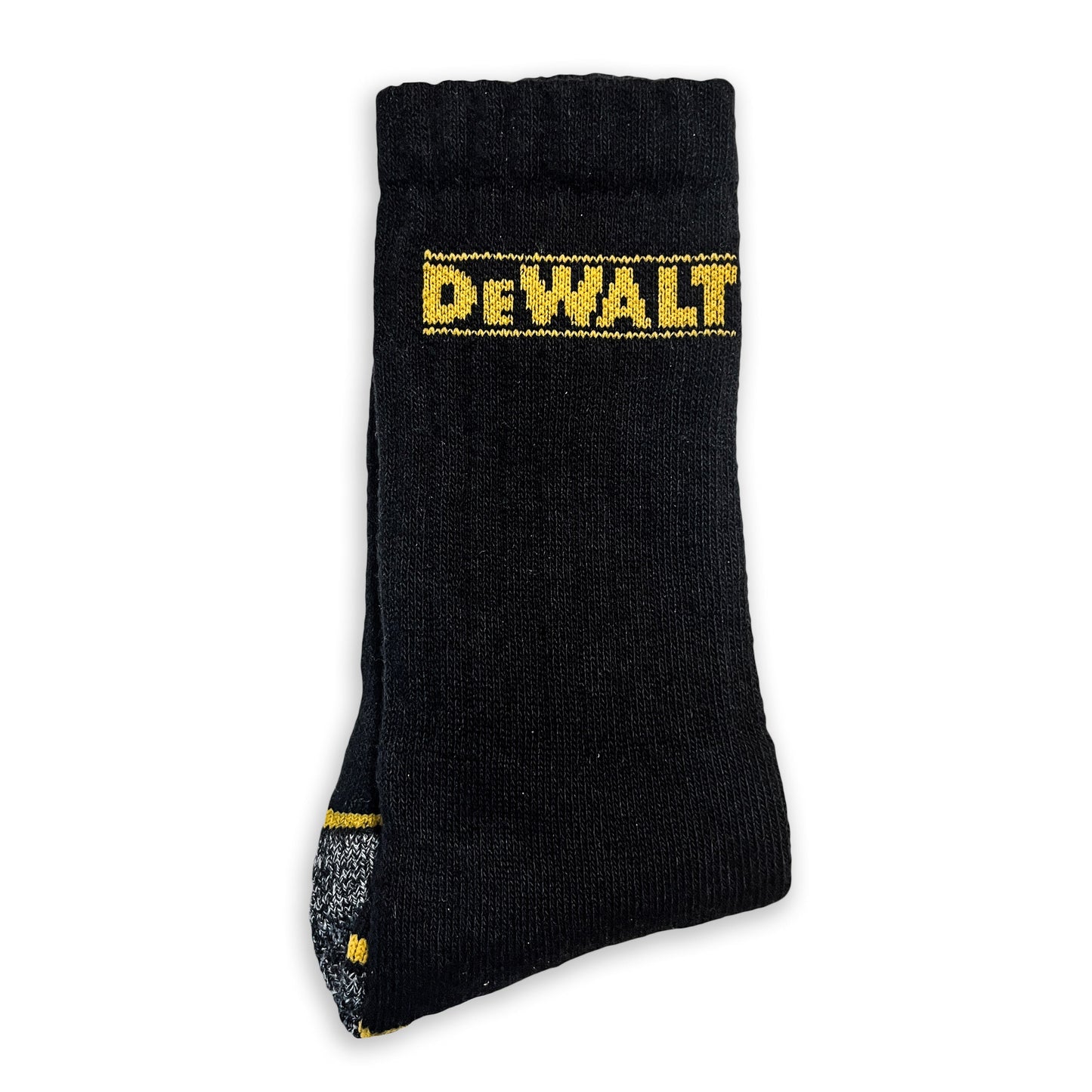 DeWalt Hydro Sock Twin Pair Pack of work socks Black/Yellow - - Customisable General Safety Shoes