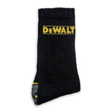 DeWalt Hydro Sock Twin Pair Pack of work socks Black/Yellow - - Customisable General Safety Shoes