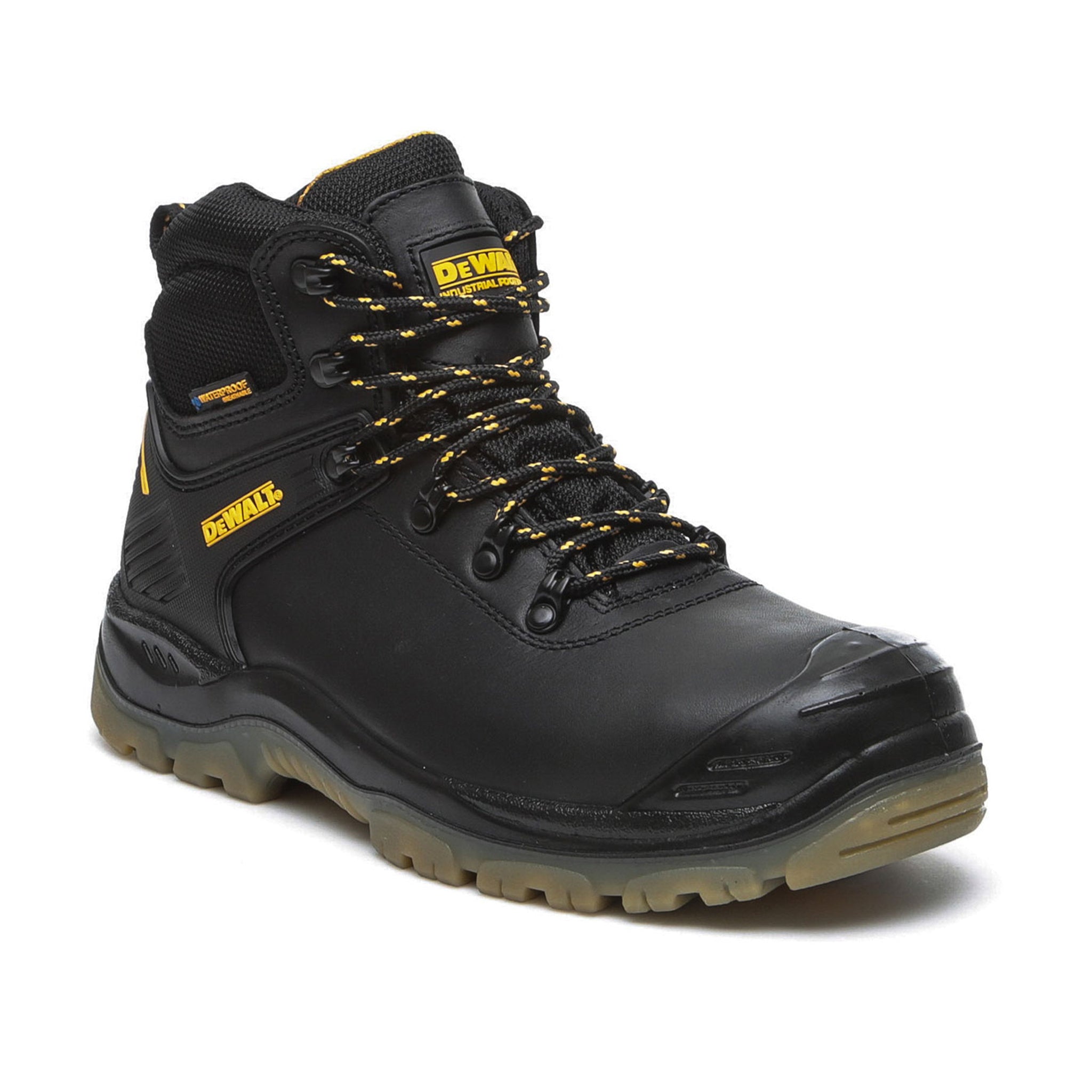 DeWalt Newark Waterproof Safety Hiker Black - Black - Customisable Footwear