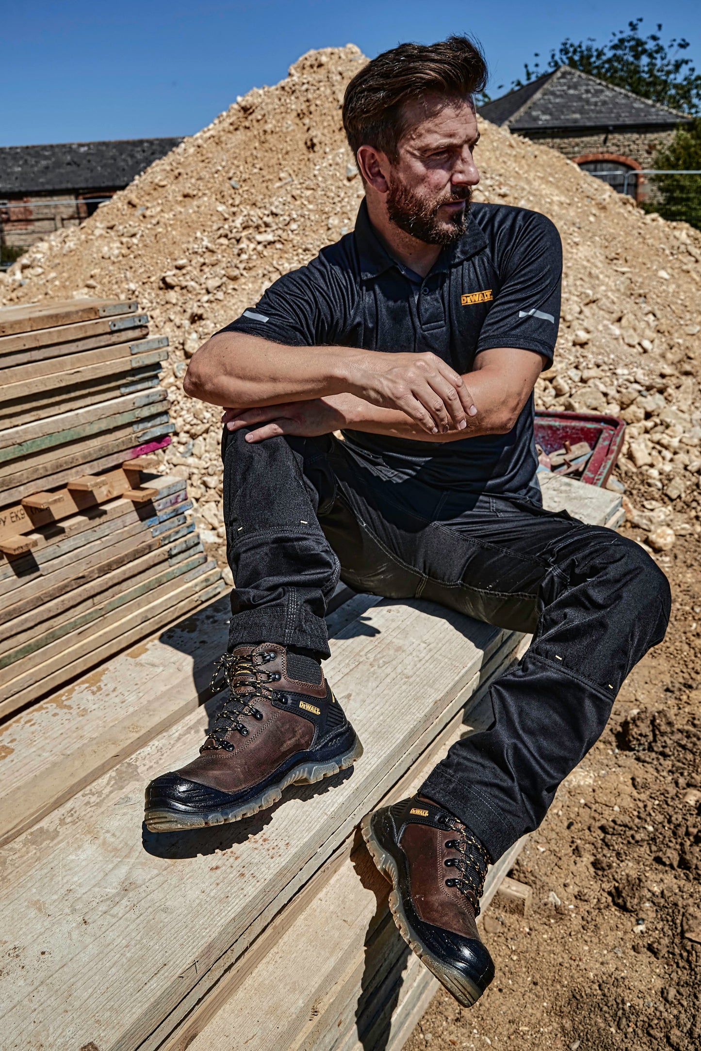 DeWalt Newark Waterproof Safety Hiker Brown - - Customisable Footwear
