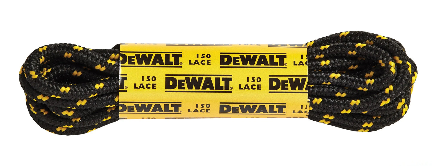 DeWalt DWF90006 Lace Bkyel Blister Pack Laces Black Yellow Black/Yellow - Black Yellow 150cm - Customisable Footwear Accessories