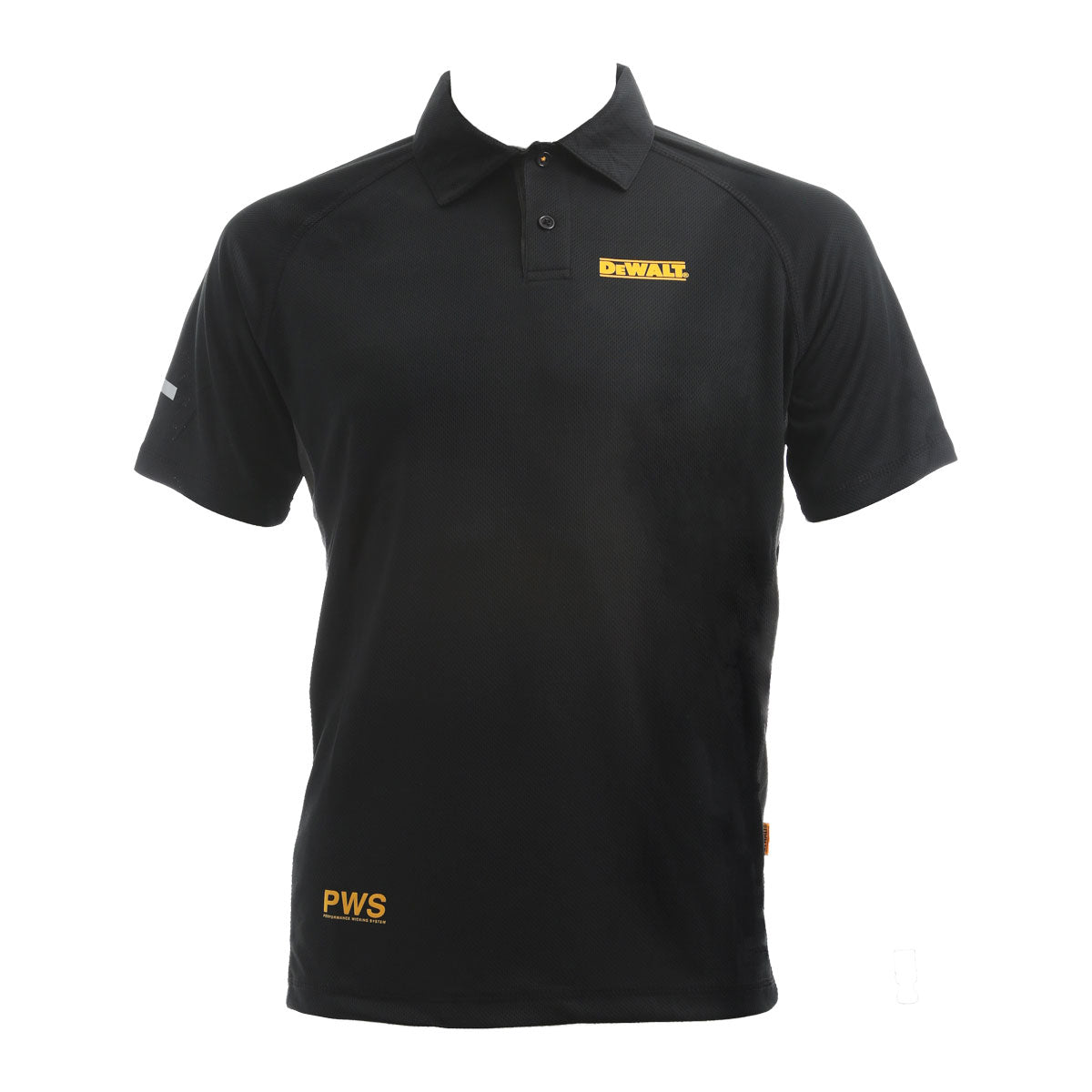DeWalt Rutland /Grey PWS Polo Shirt Black - - Customisable Workwear
