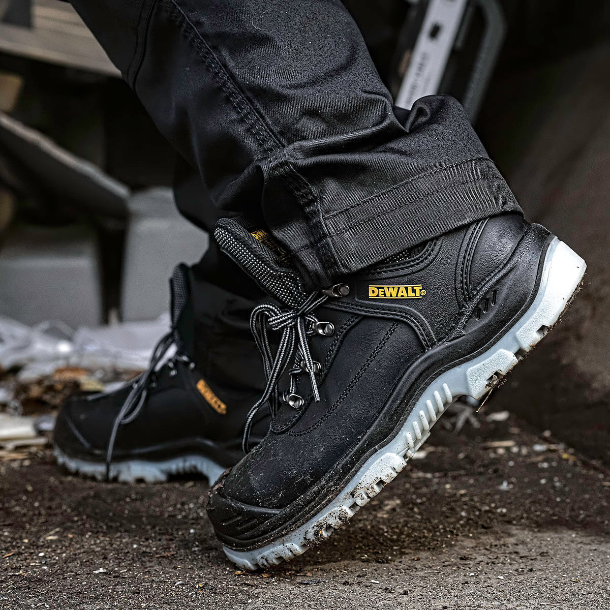 DeWalt Laser Safety Hiker Black - - Customisable Footwear