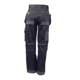 DeWalt Harrison Regular Fit Stretch Trouser Black/Grey - - Customisable Workwear