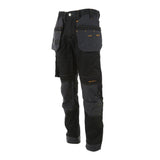 DeWalt Harrison Regular Fit Stretch Trouser Black/Grey - Black Grey - Customisable Workwear