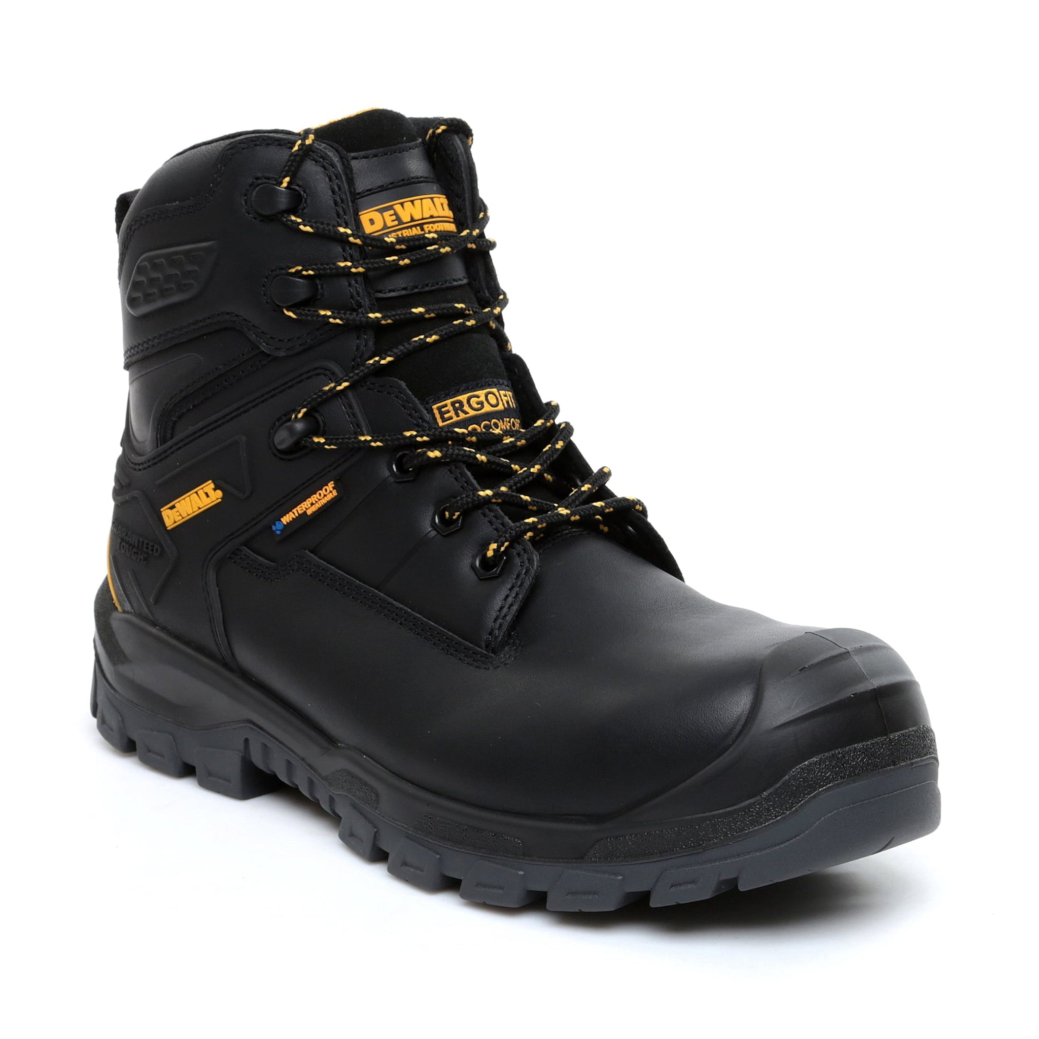 DeWalt Springfield Non-Metallic Waterproof Safety Boot Black - Black - Customisable Boots