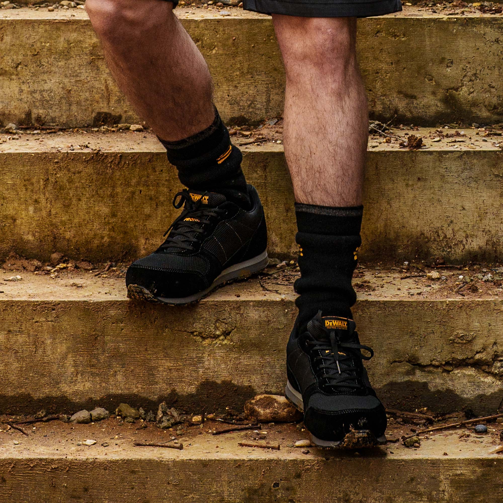 DeWalt Sarasota Pro Lite Safety Trainer Black - - Customisable Footwear