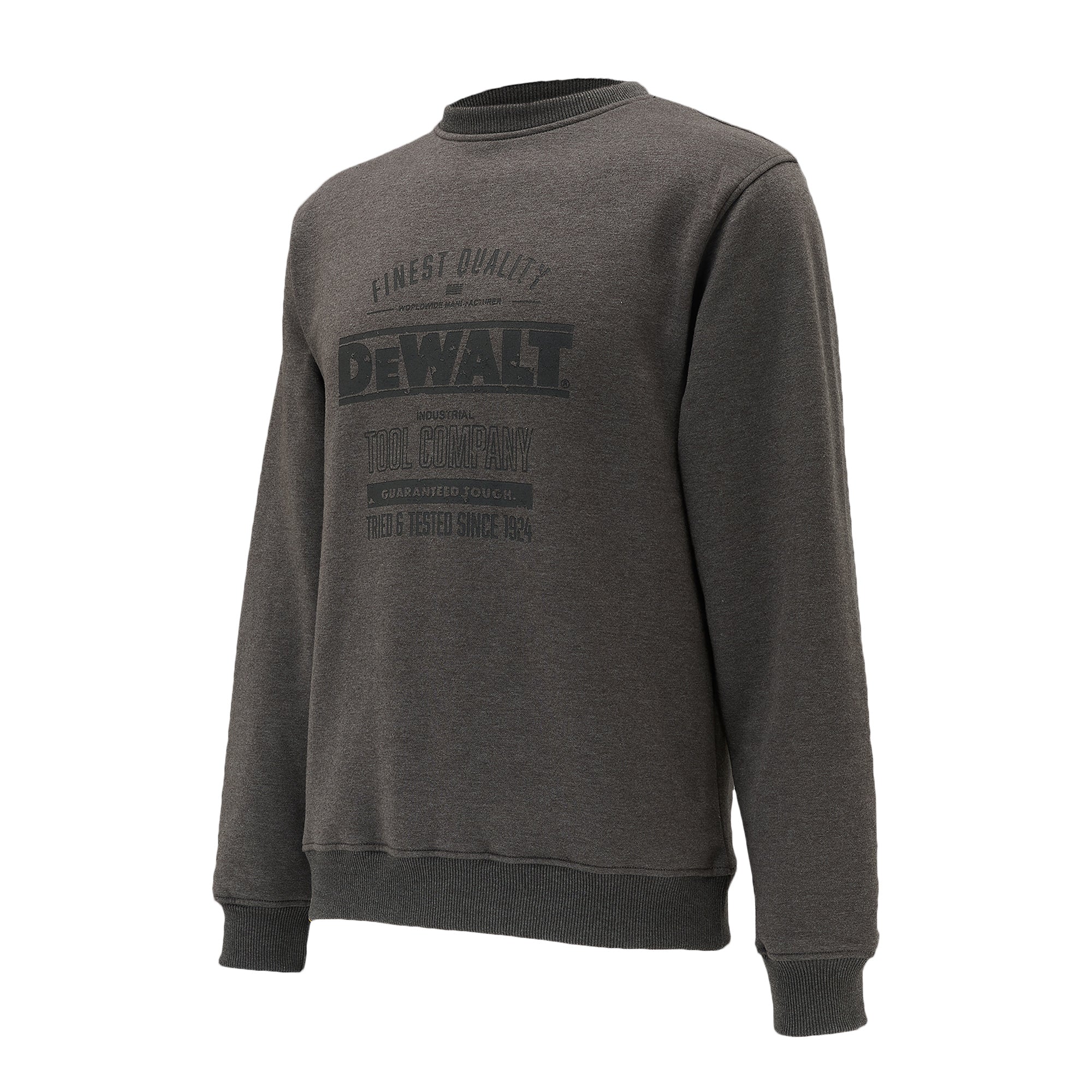 DeWalt Delaware Crew Neck Sweatshirt Charcoal Grey - - Customisable Workwear