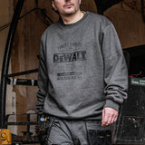 DeWalt Delaware Crew Neck Sweatshirt Charcoal Grey - - Customisable Workwear