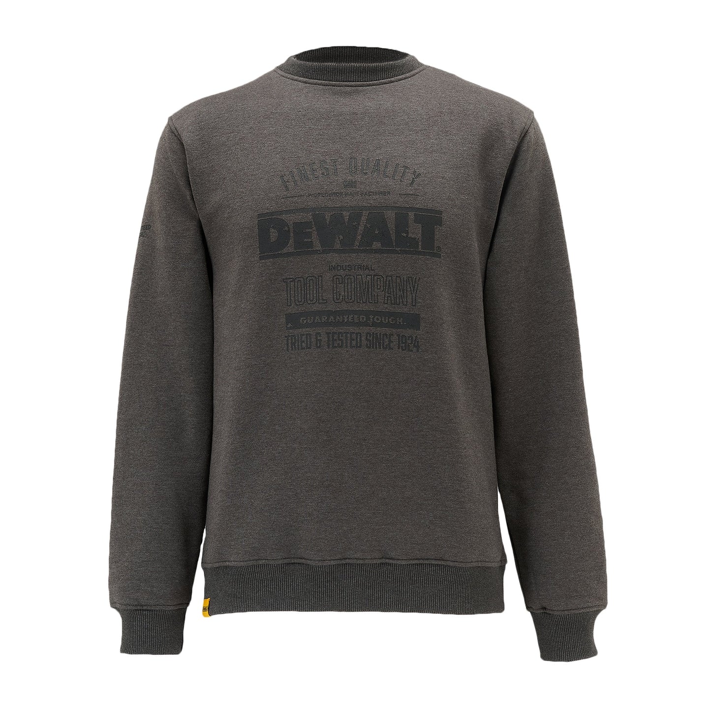 DeWalt Delaware Crew Neck Sweatshirt Charcoal Grey - Charcoal Grey - Customisable Workwear