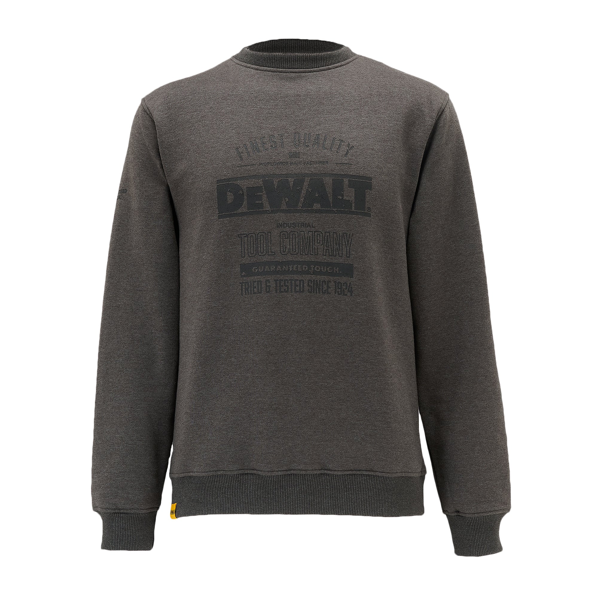 DeWalt Delaware Crew Neck Sweatshirt Charcoal Grey - Charcoal Grey - Customisable Workwear