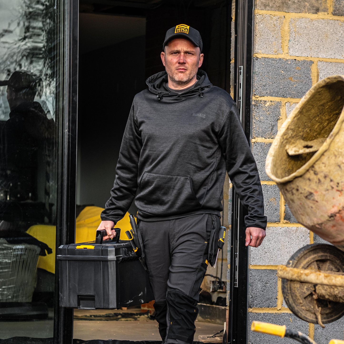 DeWalt Falmouth Lightweight Performance Hoody Black - - Customisable Workwear